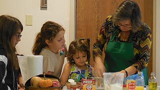 [photo, Cooking demonstration, Food and Cultural Festival, Greek Orthodox Cathedral of the Annunciation, Baltimore, Maryland]